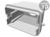 Carcasă HARTING HDC 48B pentru conectori, IP65, aluminiu, montare pe cablu