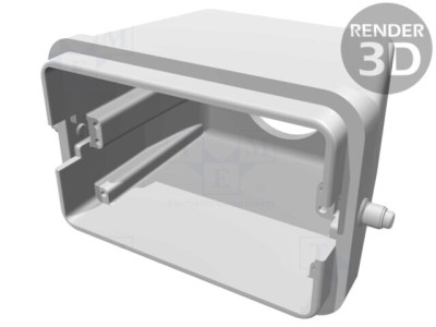 Carcasă HARTING HDC 48B pentru conectori, IP65, aluminiu, montare pe cablu foto