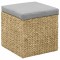 Set taburete 2 buc., iarba de mare, gri - 6