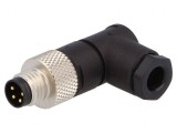 Conector M8 4-PIN 90&deg; pe Cablu