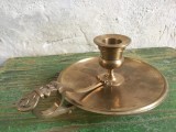 arta / design - Sfesnic din alama model deosebit mijlocul sec XX !
