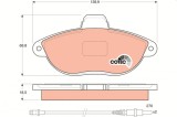 TRW GDB1216 COTEC set placute frana,frana disc