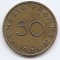 Saarland 50 Franken 1954 - Bronz aluminiu, 27mm, KM-3 (3)