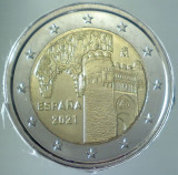 SPANIA moneda de 2 euro comemorativa 2021 - Toledo, UNC