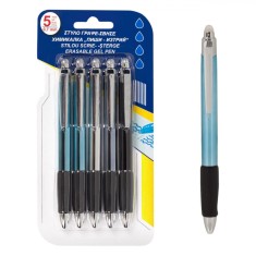 Set Pixuri, Erasable Gel Pen, Multicolor, V&acirc;rf 0.7mm, 5 Bucăți