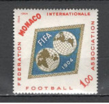 Monaco.1964 60 ani Federatia Internationala de Fotbal Asociatie FIFA SM.447, Nestampilat