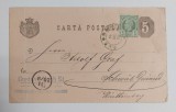 Romania 1898 - Carte postala circulata Bucuresti-Wurttemberg