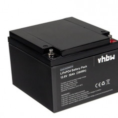 Baterie VHBW LiFePO4 30Ah 12.8V 384 Wh Baterie litiu-fosfat de fier pentru rulote