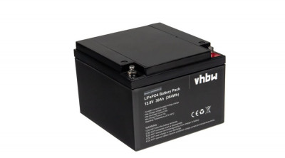 Baterie VHBW LiFePO4 30Ah 12.8V 384 Wh Baterie litiu-fosfat de fier pentru rulote foto
