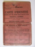 Rara!Carte de identitate cu foto 160x105 mm Zona Ocupata de Armata Franceza 1949, Europa, Documente