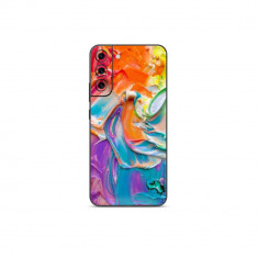 Set Doua Folii Skin Acoperire 360 Compatibile cu Samsung Galaxy S21 Plus Wraps Skin Printing Abstract Rainbow