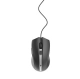 MOUSE GEMBIRD, PC sau NB, cu fir, USB, laser, 2400 dpi, butoane/scroll 6/1, cablu 1.8m, negru-argintiu, &quot;MUS-GU-02&quot; (timbru verde 0.18 lei)