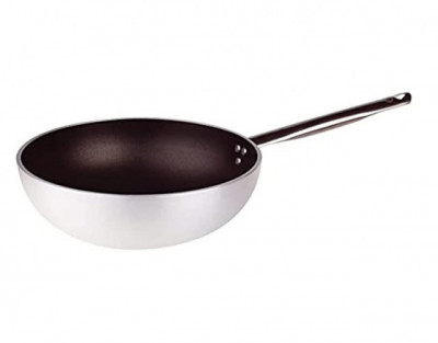 Tigaie wok aluminiu non-stick 28 cm, grosime 5 mm foto