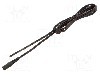 Cablu alimentare DC, cabluri, DC 5,5/2,1 soclu, negru, 3m, WEST POL - S21-TT-T075-300BK