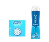 Prezervative Durex Classic, 3 buc + Lubrifiant Durex Originals, 50 ml