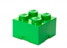 Cutie depozitare LEGO 2x2 - Verde inchis foto