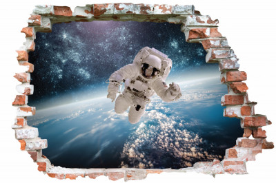 Sticker cu efect 3D - Astronaut foto