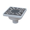 Sifon pardoseala PP + gratar inox, 100 x 100 mm, iesire verticala D 32 mm