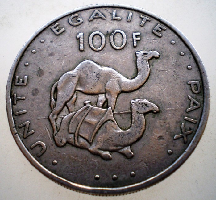 7.410 DJIBOUTI 100 FRANCS FRANCI 2017