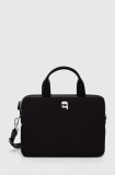 Cumpara ieftin Karl Lagerfeld geanta laptop culoarea negru