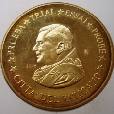 1.232 VATICAN PAPA IOAN PAUL II MODEL 50 EUROCENTS 2006 SPECIMEN ESSAI PROBE