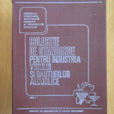 Colectie de standarde pentru industria vinului si a bauturilor alcoolice (1988)