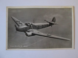 Carte postala/fotografie originala avion german antrenament:Focke-Wulf Fw 58, Necirculata