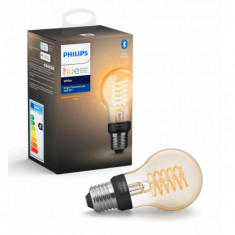 Bec LED Philips HUE Filament Bluetooth 7W(40W) E27 A60 550lm Lumina Alba Calda foto