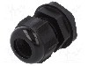 Presetupa poliamida, PG16, IP66, IP68, ALPHA WIRE - PPC16 BK080