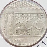 560 Ungaria 200 Forint 1977 Hungarian National Museum km 613 argint, Europa