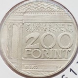 560 Ungaria 200 Forint 1977 Hungarian National Museum km 613 argint, Europa