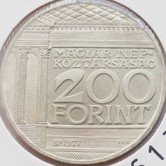 560 Ungaria 200 Forint 1977 Hungarian National Museum km 613 argint