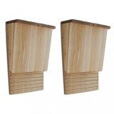 Căsuțe pentru lilieci 22 x 12 x 34 cm (2 buc), vidaXL