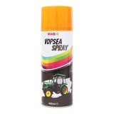 Spray vopsea galben tip Caterpillar 450 ml, uscare rapida, MAGIC