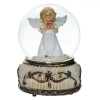 Glob Decorativ Crăciun, Model Ingeraș, Muzical, Sticlă, 10.5x14 cm, Multicolor, Oem