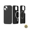 Husa Tech-Protect MagSafe Silicon Neagra pentru iPhone 14 / 13, Protectie Socuri, Zgarieturi, Wireless Charging