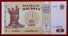 Moldova 1 Leu 2013 UNC ** foto