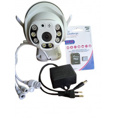 Camera supraveghere 5MP+ card 64 Gb.,wireless,PTZ,ICSEE,urmarire,4K,securitate