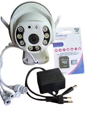 Camera supraveghere 5MP+ card 64 Gb.,wireless,PTZ,ICSEE,urmarire,4K,securitate foto