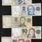 Rar! Set Argentina 1 + 2 + 5 + 10 + 20 pesos convertibles 1992(97)