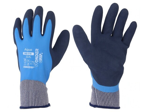 Mănuşi de protecţie albastru XL Aqua