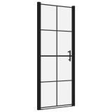 Cumpara ieftin Usa de dus, negru, 81 x 195 cm, sticla securizata