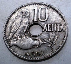 7.787 GRECIA BUFNITA 10 LEPTA 1912 foto
