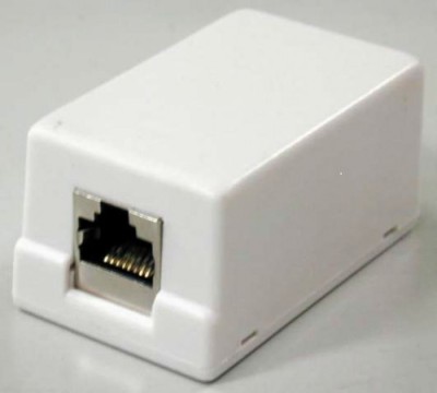 Priza simpla FTP cat5 RJ45 ecranat pe tencuiala Well foto