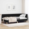 VidaXL Cadru de pat colțar Altele cu headboard Negru 100 x 200 cm 42016199