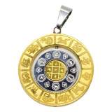 Pandantiv amuleta feng shui - cele 8 simboluri si silaba hrih, Stonemania Bijou