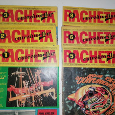 LOT 6 REVISTE VECHI RACHETA CUTEZATORILOR 1970 -1,2,3,5,6,8