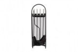 Set Ustensile pentru Semineu cu Suport 4 Piese, Evotools