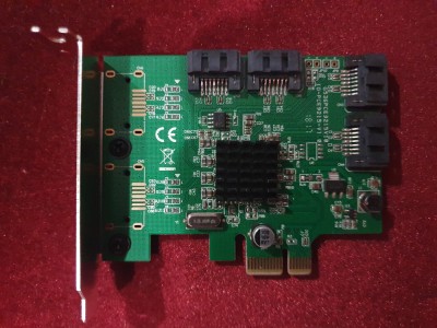 Adaptor PCIe la SATA ( PCI expres la 4 x SATA3 ) - 4 porturi foto
