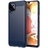 Husa TPU OEM Carbon pentru Samsung Galaxy A12 A125, Bleumarin